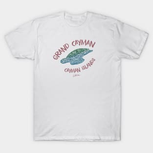 Grand Cayman, Cayman Islands, Diving Sea Turtle T-Shirt